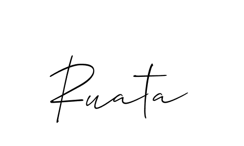 Make a beautiful signature design for name Ruata. With this signature (Allison_Script) style, you can create a handwritten signature for free. Ruata signature style 2 images and pictures png