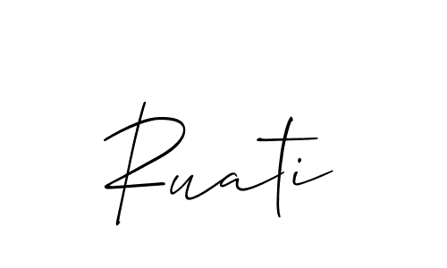 You should practise on your own different ways (Allison_Script) to write your name (Ruati) in signature. don't let someone else do it for you. Ruati signature style 2 images and pictures png