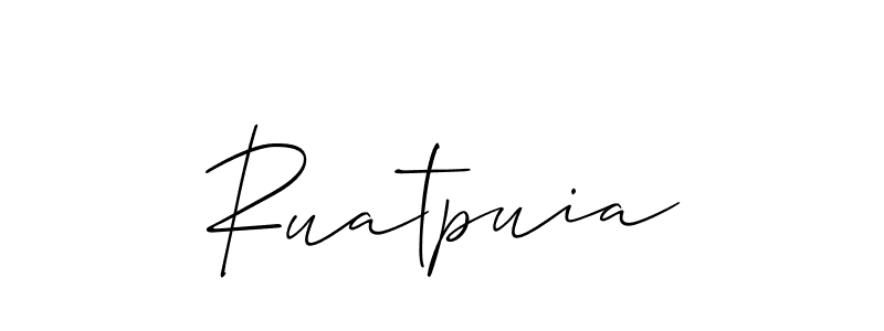 You can use this online signature creator to create a handwritten signature for the name Ruatpuia. This is the best online autograph maker. Ruatpuia signature style 2 images and pictures png
