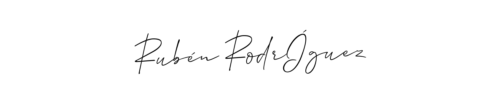 Rubén RodrÍguez stylish signature style. Best Handwritten Sign (Allison_Script) for my name. Handwritten Signature Collection Ideas for my name Rubén RodrÍguez. Rubén RodrÍguez signature style 2 images and pictures png