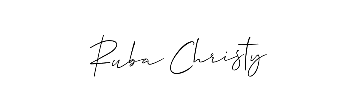 This is the best signature style for the Ruba Christy name. Also you like these signature font (Allison_Script). Mix name signature. Ruba Christy signature style 2 images and pictures png