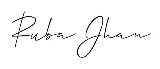 The Allison_Script font transforms the name Ruba Jhan into an executive sign with sharp precision and distinguished character. Ruba Jhan signature style 2 images and pictures png