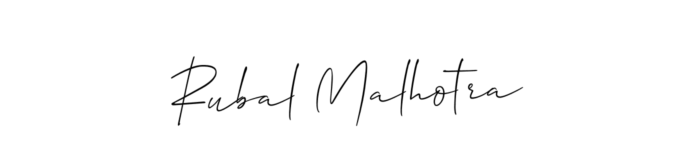 if you are searching for the best signature style for your name Rubal Malhotra. so please give up your signature search. here we have designed multiple signature styles  using Allison_Script. Rubal Malhotra signature style 2 images and pictures png