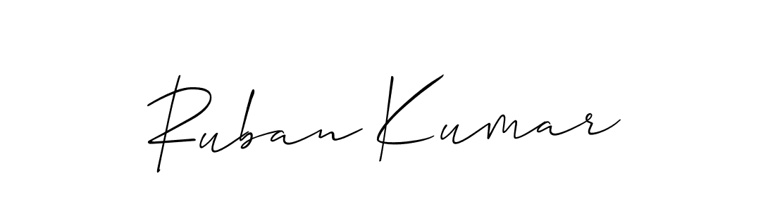 Make a beautiful signature design for name Ruban Kumar. Use this online signature maker to create a handwritten signature for free. Ruban Kumar signature style 2 images and pictures png