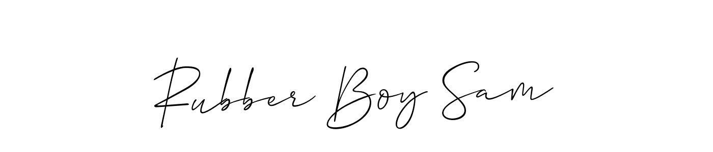 Make a short Rubber Boy Sam signature style. Manage your documents anywhere anytime using Allison_Script. Create and add eSignatures, submit forms, share and send files easily. Rubber Boy Sam signature style 2 images and pictures png