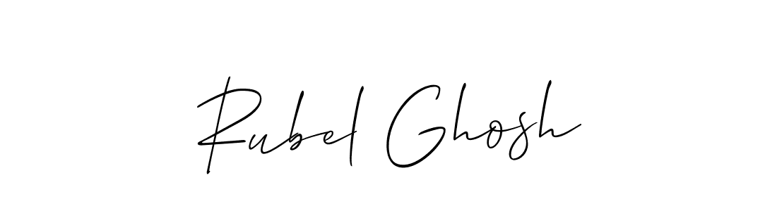 Also we have Rubel Ghosh name is the best signature style. Create professional handwritten signature collection using Allison_Script autograph style. Rubel Ghosh signature style 2 images and pictures png