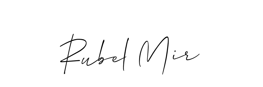 How to make Rubel Mir signature? Allison_Script is a professional autograph style. Create handwritten signature for Rubel Mir name. Rubel Mir signature style 2 images and pictures png