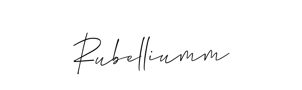 Also You can easily find your signature by using the search form. We will create Rubelliumm name handwritten signature images for you free of cost using Allison_Script sign style. Rubelliumm signature style 2 images and pictures png