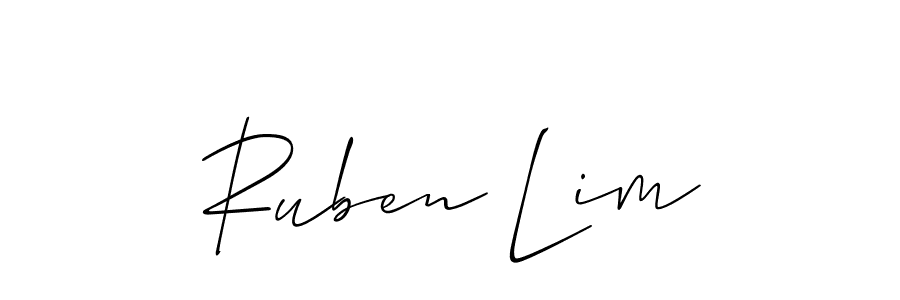 Make a beautiful signature design for name Ruben Lim. With this signature (Allison_Script) style, you can create a handwritten signature for free. Ruben Lim signature style 2 images and pictures png