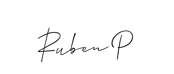 Once you've used our free online signature maker to create your best signature Allison_Script style, it's time to enjoy all of the benefits that Ruben P name signing documents. Ruben P signature style 2 images and pictures png