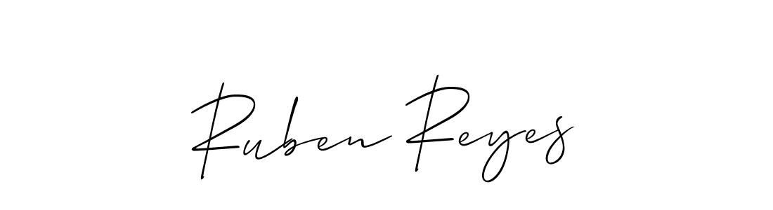 Create a beautiful signature design for name Ruben Reyes. With this signature (Allison_Script) fonts, you can make a handwritten signature for free. Ruben Reyes signature style 2 images and pictures png