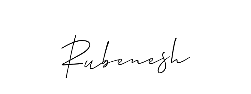if you are searching for the best signature style for your name Rubenesh. so please give up your signature search. here we have designed multiple signature styles  using Allison_Script. Rubenesh signature style 2 images and pictures png