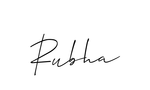 Similarly Allison_Script is the best handwritten signature design. Signature creator online .You can use it as an online autograph creator for name Rubha. Rubha signature style 2 images and pictures png