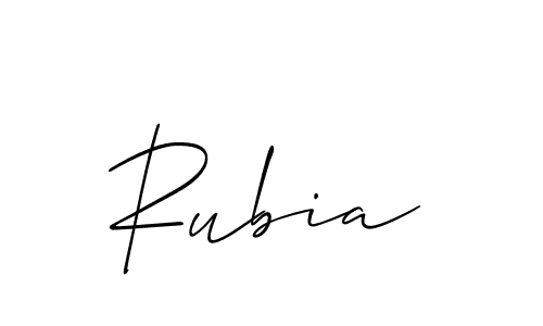 Also we have Rubia name is the best signature style. Create professional handwritten signature collection using Allison_Script autograph style. Rubia signature style 2 images and pictures png