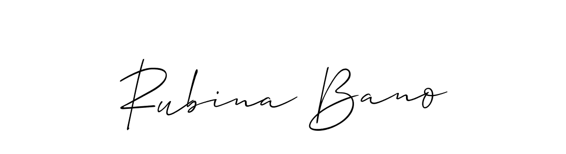 Once you've used our free online signature maker to create your best signature Allison_Script style, it's time to enjoy all of the benefits that Rubina Bano name signing documents. Rubina Bano signature style 2 images and pictures png