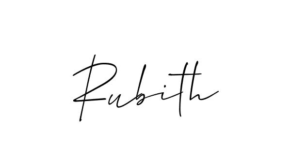 You should practise on your own different ways (Allison_Script) to write your name (Rubith) in signature. don't let someone else do it for you. Rubith signature style 2 images and pictures png