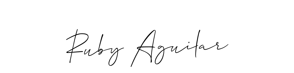 Here are the top 10 professional signature styles for the name Ruby Aguilar. These are the best autograph styles you can use for your name. Ruby Aguilar signature style 2 images and pictures png