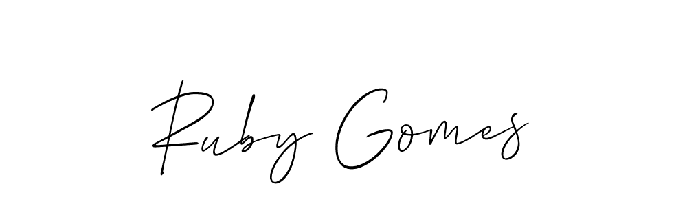 Make a short Ruby Gomes signature style. Manage your documents anywhere anytime using Allison_Script. Create and add eSignatures, submit forms, share and send files easily. Ruby Gomes signature style 2 images and pictures png