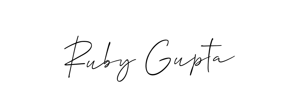 Make a beautiful signature design for name Ruby Gupta. Use this online signature maker to create a handwritten signature for free. Ruby Gupta signature style 2 images and pictures png