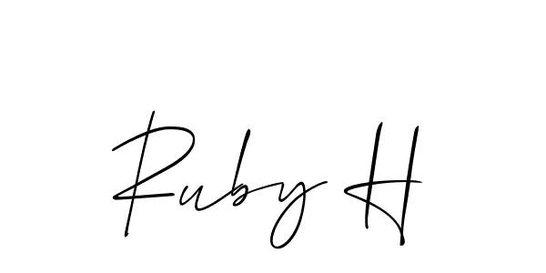 Here are the top 10 professional signature styles for the name Ruby H. These are the best autograph styles you can use for your name. Ruby H signature style 2 images and pictures png