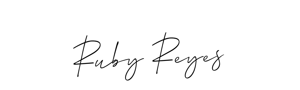 Once you've used our free online signature maker to create your best signature Allison_Script style, it's time to enjoy all of the benefits that Ruby Reyes name signing documents. Ruby Reyes signature style 2 images and pictures png