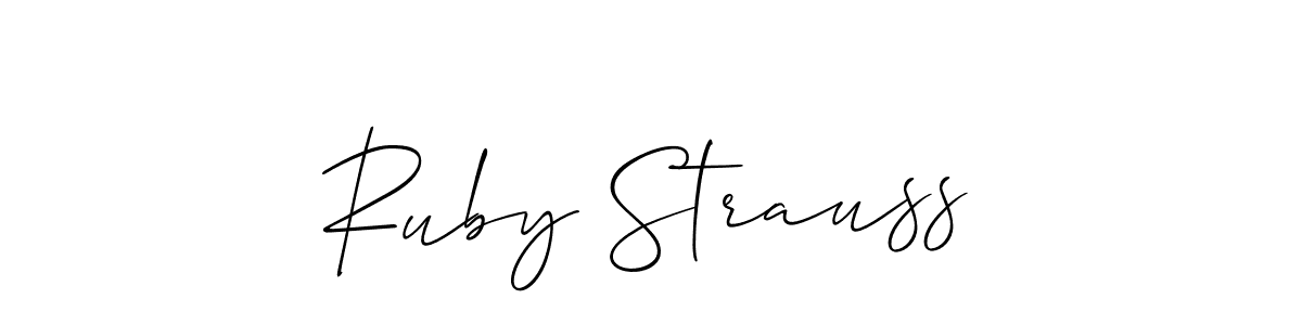 Once you've used our free online signature maker to create your best signature Allison_Script style, it's time to enjoy all of the benefits that Ruby Strauss name signing documents. Ruby Strauss signature style 2 images and pictures png