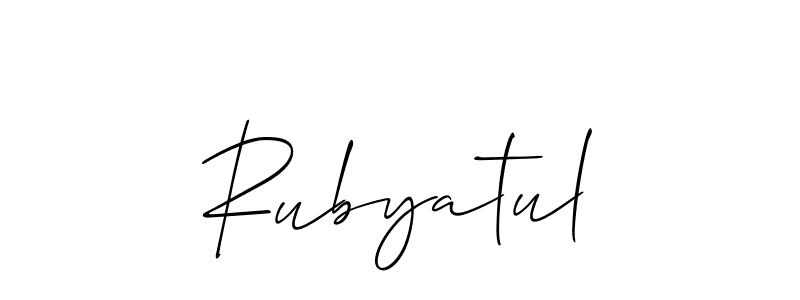 This is the best signature style for the Rubyatul name. Also you like these signature font (Allison_Script). Mix name signature. Rubyatul signature style 2 images and pictures png