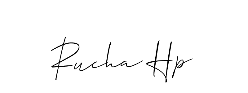 Best and Professional Signature Style for Rucha Hp. Allison_Script Best Signature Style Collection. Rucha Hp signature style 2 images and pictures png