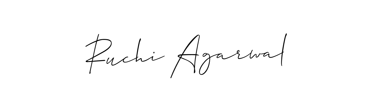 Ruchi Agarwal stylish signature style. Best Handwritten Sign (Allison_Script) for my name. Handwritten Signature Collection Ideas for my name Ruchi Agarwal. Ruchi Agarwal signature style 2 images and pictures png