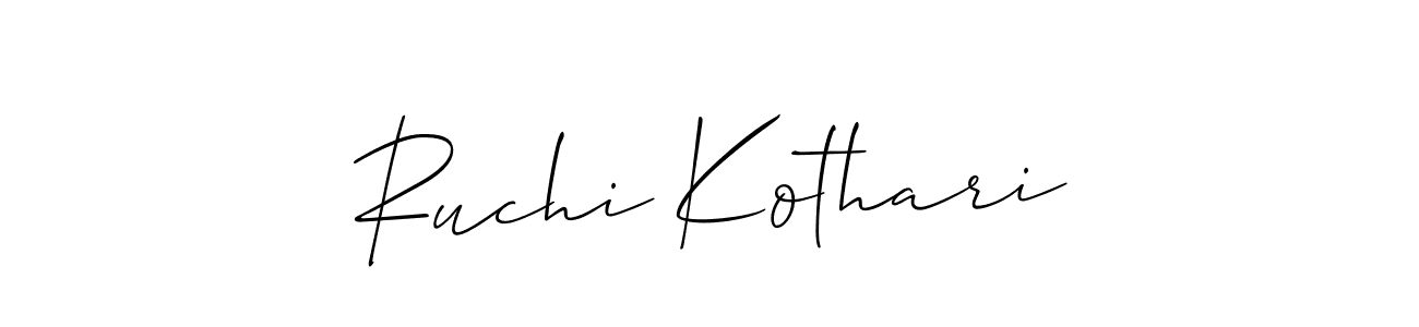 How to Draw Ruchi Kothari signature style? Allison_Script is a latest design signature styles for name Ruchi Kothari. Ruchi Kothari signature style 2 images and pictures png