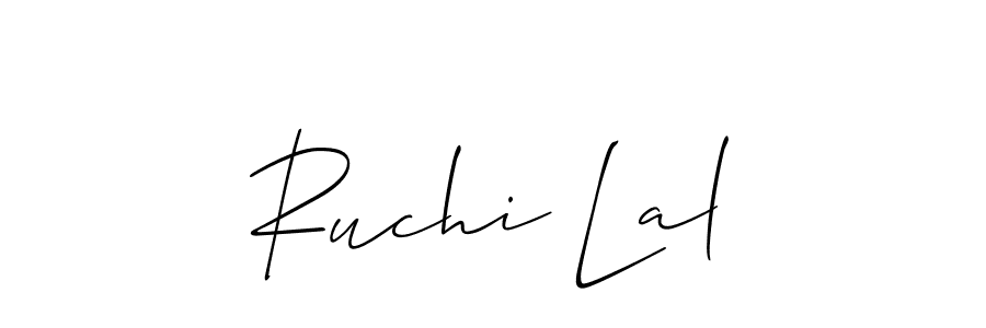 Design your own signature with our free online signature maker. With this signature software, you can create a handwritten (Allison_Script) signature for name Ruchi Lal. Ruchi Lal signature style 2 images and pictures png