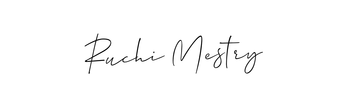 How to make Ruchi Mestry signature? Allison_Script is a professional autograph style. Create handwritten signature for Ruchi Mestry name. Ruchi Mestry signature style 2 images and pictures png