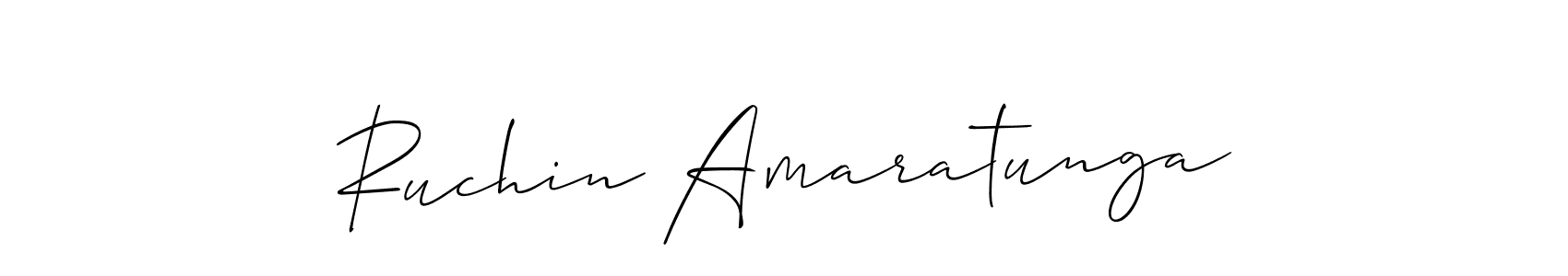 Also we have Ruchin Amaratunga name is the best signature style. Create professional handwritten signature collection using Allison_Script autograph style. Ruchin Amaratunga signature style 2 images and pictures png