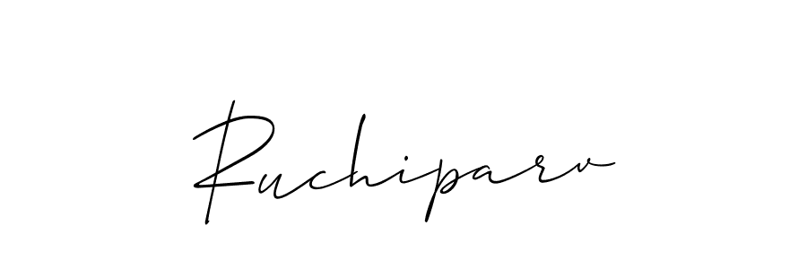 if you are searching for the best signature style for your name Ruchiparv. so please give up your signature search. here we have designed multiple signature styles  using Allison_Script. Ruchiparv signature style 2 images and pictures png