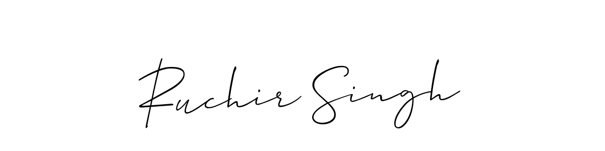 How to Draw Ruchir Singh signature style? Allison_Script is a latest design signature styles for name Ruchir Singh. Ruchir Singh signature style 2 images and pictures png