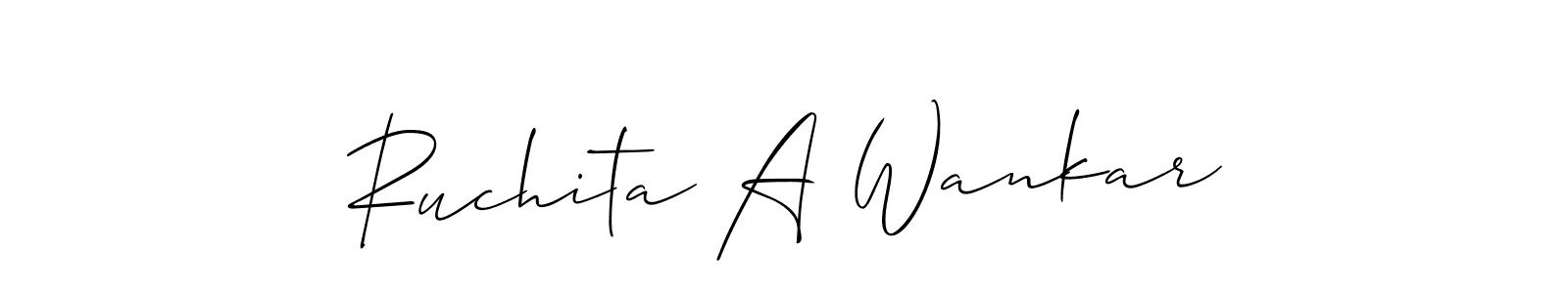 Once you've used our free online signature maker to create your best signature Allison_Script style, it's time to enjoy all of the benefits that Ruchita A Wankar name signing documents. Ruchita A Wankar signature style 2 images and pictures png