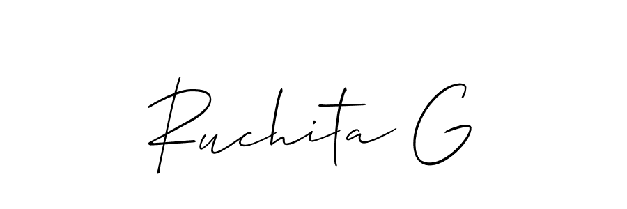 Check out images of Autograph of Ruchita G name. Actor Ruchita G Signature Style. Allison_Script is a professional sign style online. Ruchita G signature style 2 images and pictures png