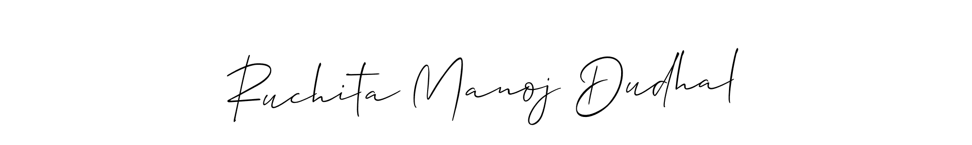 Once you've used our free online signature maker to create your best signature Allison_Script style, it's time to enjoy all of the benefits that Ruchita Manoj Dudhal name signing documents. Ruchita Manoj Dudhal signature style 2 images and pictures png