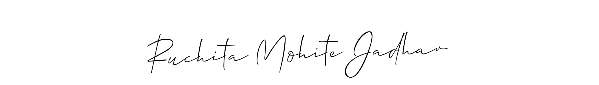 Here are the top 10 professional signature styles for the name Ruchita Mohite Jadhav. These are the best autograph styles you can use for your name. Ruchita Mohite Jadhav signature style 2 images and pictures png