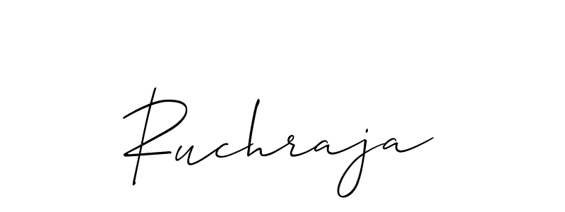 Also we have Ruchraja name is the best signature style. Create professional handwritten signature collection using Allison_Script autograph style. Ruchraja signature style 2 images and pictures png