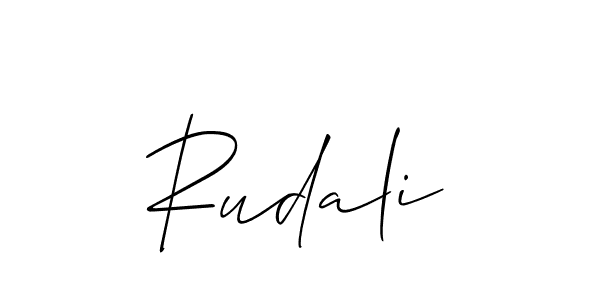 Similarly Allison_Script is the best handwritten signature design. Signature creator online .You can use it as an online autograph creator for name Rudali. Rudali signature style 2 images and pictures png