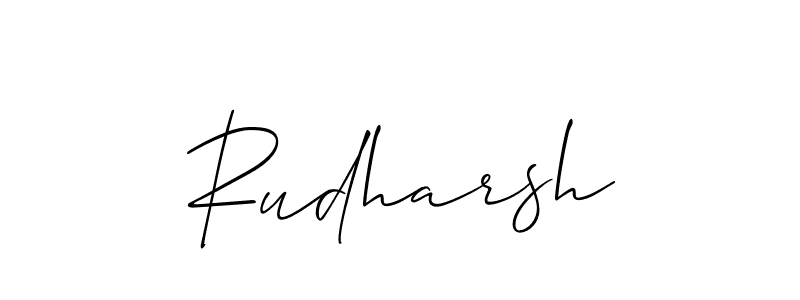 It looks lik you need a new signature style for name Rudharsh. Design unique handwritten (Allison_Script) signature with our free signature maker in just a few clicks. Rudharsh signature style 2 images and pictures png