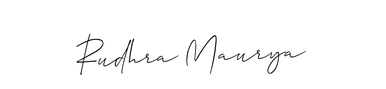 How to Draw Rudhra Maurya signature style? Allison_Script is a latest design signature styles for name Rudhra Maurya. Rudhra Maurya signature style 2 images and pictures png