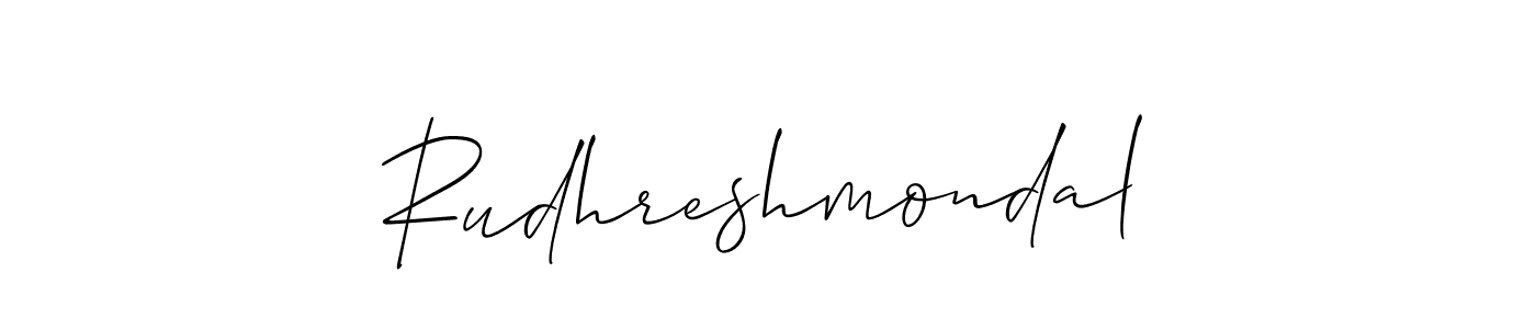 The best way (Allison_Script) to make a short signature is to pick only two or three words in your name. The name Rudhreshmondal include a total of six letters. For converting this name. Rudhreshmondal signature style 2 images and pictures png