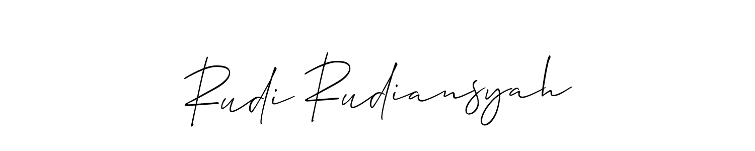 Make a beautiful signature design for name Rudi Rudiansyah. Use this online signature maker to create a handwritten signature for free. Rudi Rudiansyah signature style 2 images and pictures png