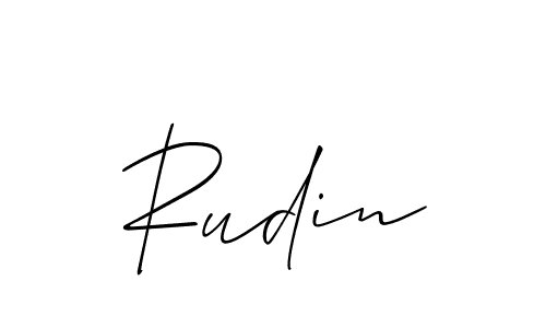 How to Draw Rudin signature style? Allison_Script is a latest design signature styles for name Rudin. Rudin signature style 2 images and pictures png