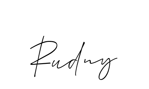 Similarly Allison_Script is the best handwritten signature design. Signature creator online .You can use it as an online autograph creator for name Rudny. Rudny signature style 2 images and pictures png