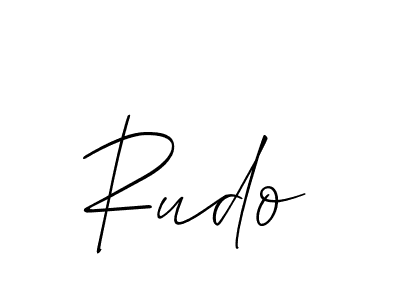Best and Professional Signature Style for Rudo. Allison_Script Best Signature Style Collection. Rudo signature style 2 images and pictures png