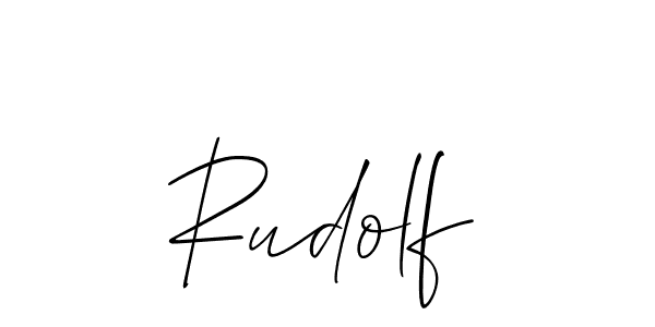 How to make Rudolf signature? Allison_Script is a professional autograph style. Create handwritten signature for Rudolf name. Rudolf signature style 2 images and pictures png