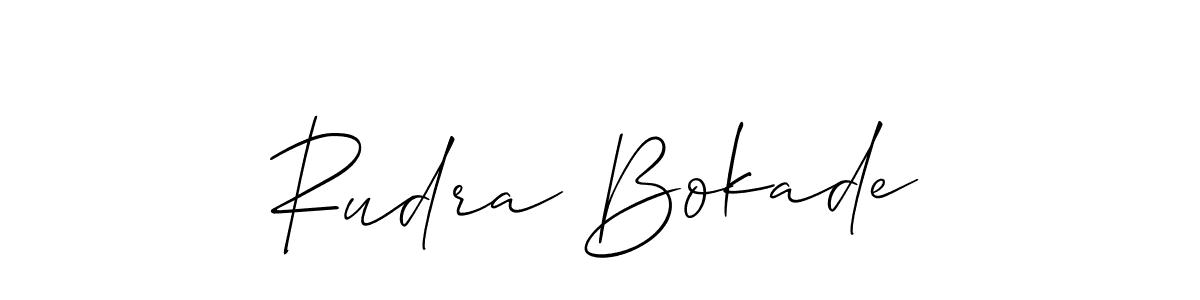 This is the best signature style for the Rudra Bokade name. Also you like these signature font (Allison_Script). Mix name signature. Rudra Bokade signature style 2 images and pictures png